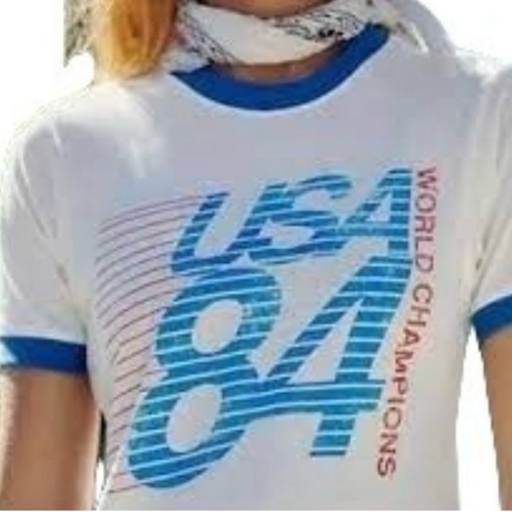 Daydreamer Blue and White Short Sleeve T-Shirt